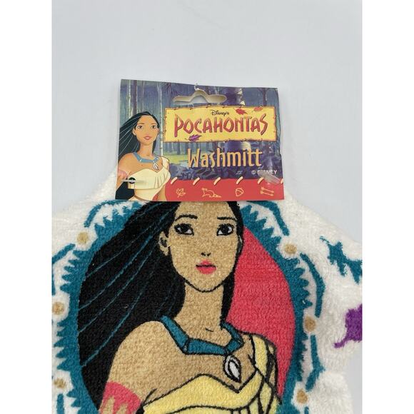 Vintage 1990s Disney Pocahontas Wash Cloth Hand Mitt RARE - New With Tags - Picture 2 of 6